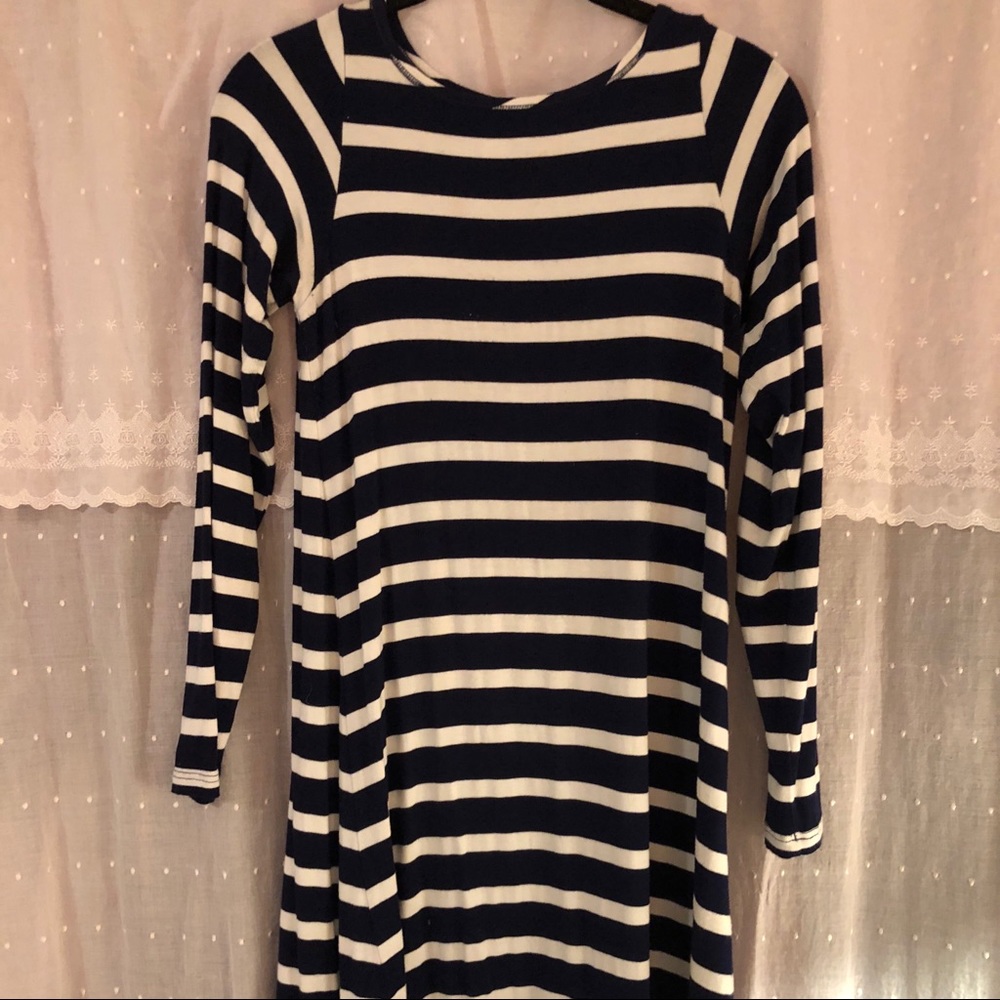 YALA bamboo stripe dress